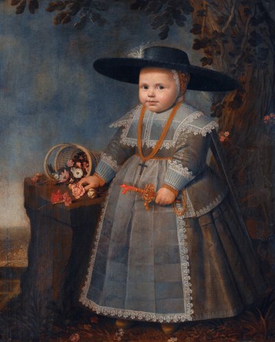 Portret van een jongen door Willem van der Vliet